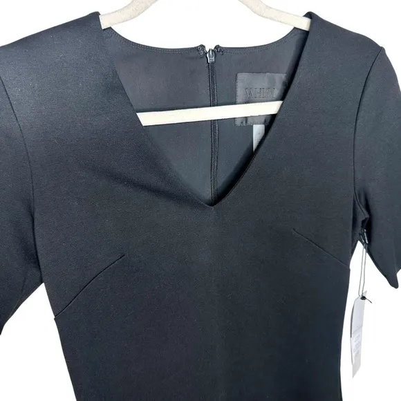 NWT White House Black Market Aura Sculpting Sheath Dress SZ 0 Black