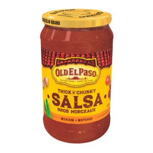 OLD EL PASO - THICK CHUNKY MEDIUM SALSA 12x650 ML