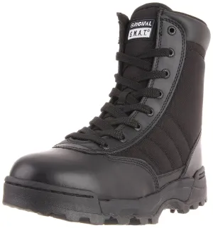 Original S.W.A.T. Men's Classic 9" Side Zip Work Boot - Black