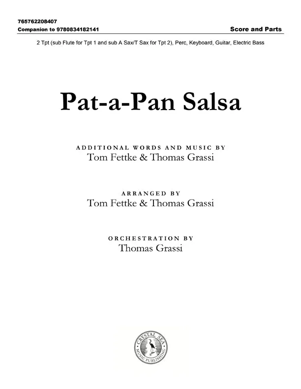 Pat-a-Pan Salsa - Brass and percussion score and parts