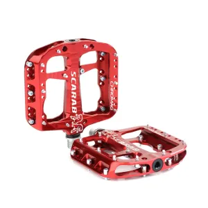 Pedales Plataforma Scarab, Rojo