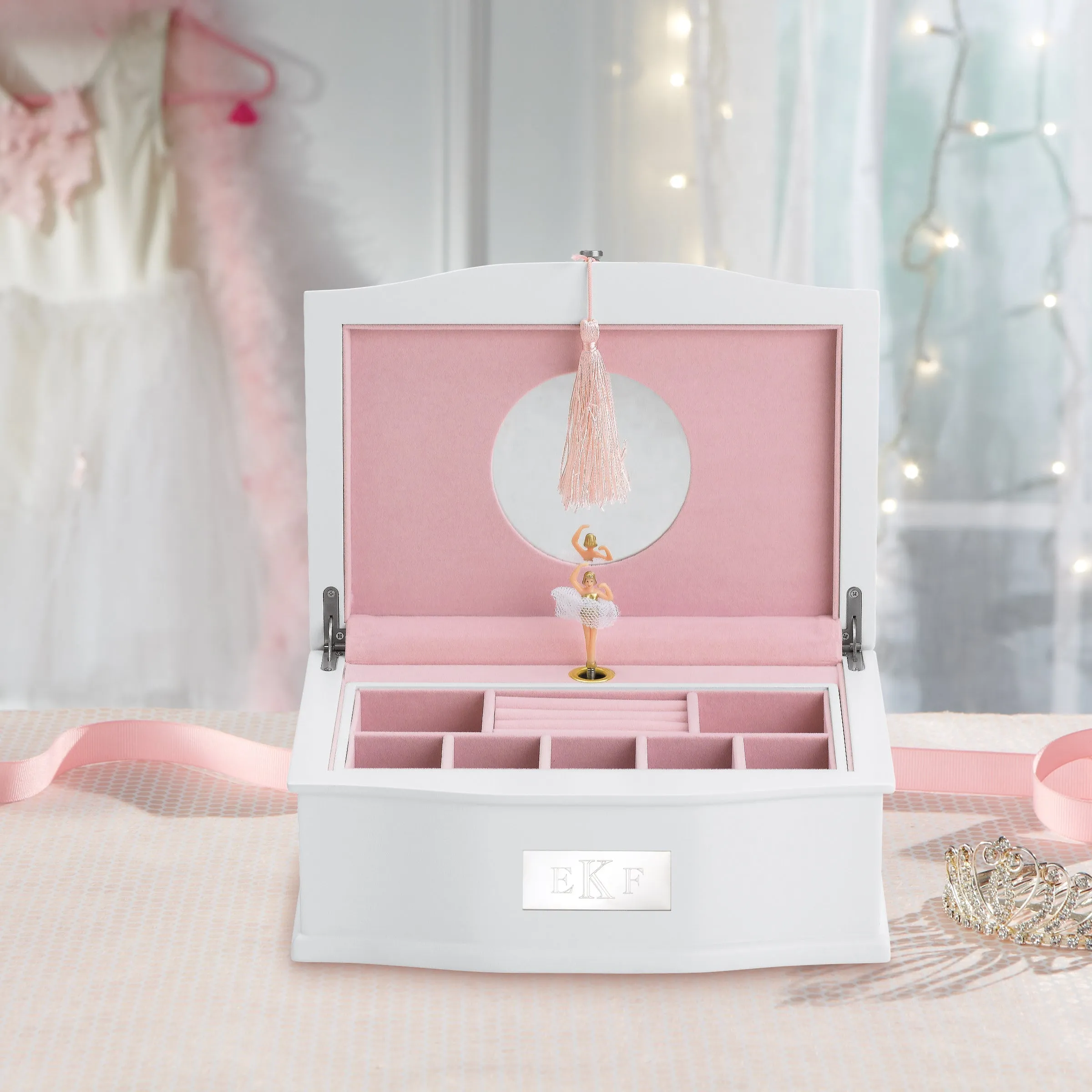 Personalized Ballerina Musical Jewelry Box