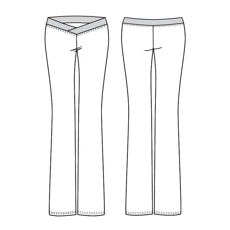 PF5801G - Bloch V Front Girls Pant