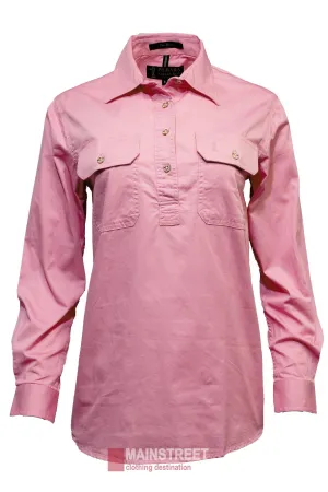 Pilbara Ladies Long Sleeve Closed Front Shirt