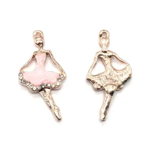 Pink Ballerina with Diamonds