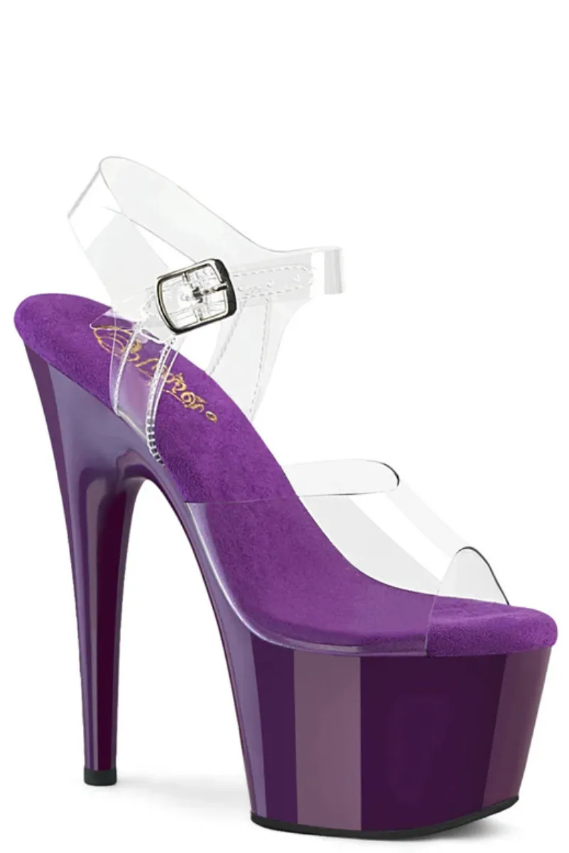 Pleaser USA Adore-708 7inch Pleaser Stilettos - Purple