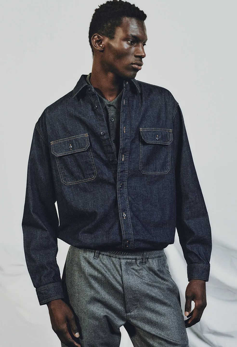 Princeton Work Shirt / Dark Indigo