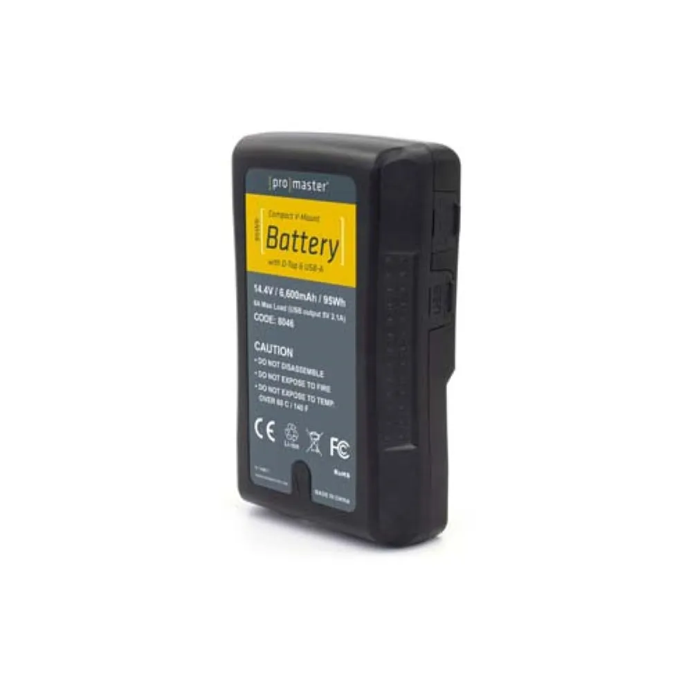 Promaster Compact V-Mount Battery Kit 95WH with D-TAP & USB-A