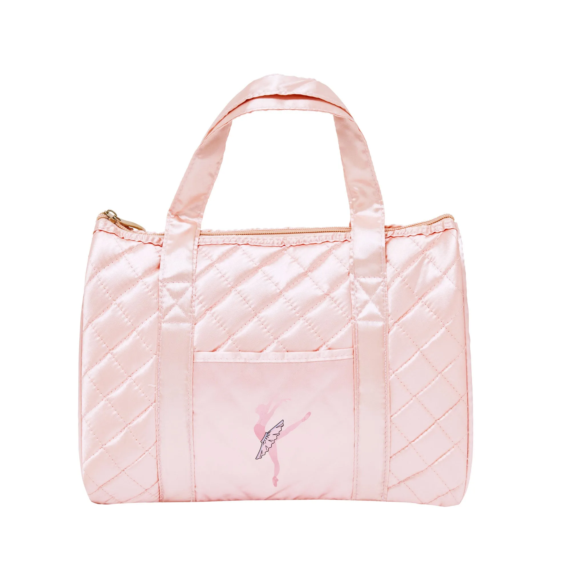 Quilted Duffle Ballet Bag in Pink