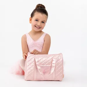 Quilted Duffle Ballet Bag in Pink