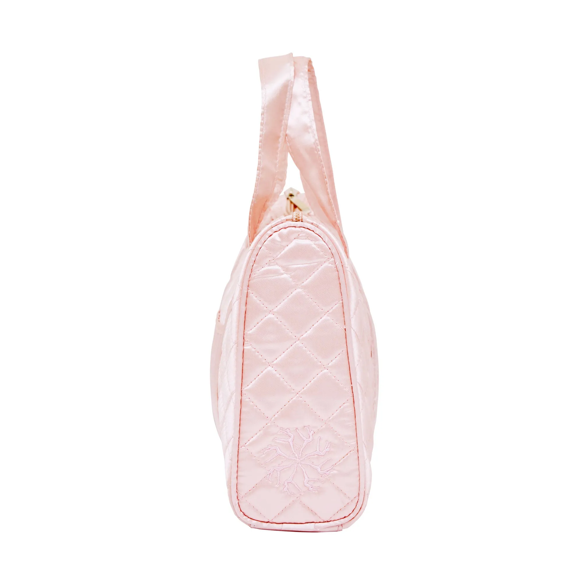 Quilted Duffle Ballet Bag in Pink