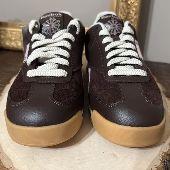 Reebok Classic - Campio XT Sneakers Brown Pink leather/suede Women's size 8.5