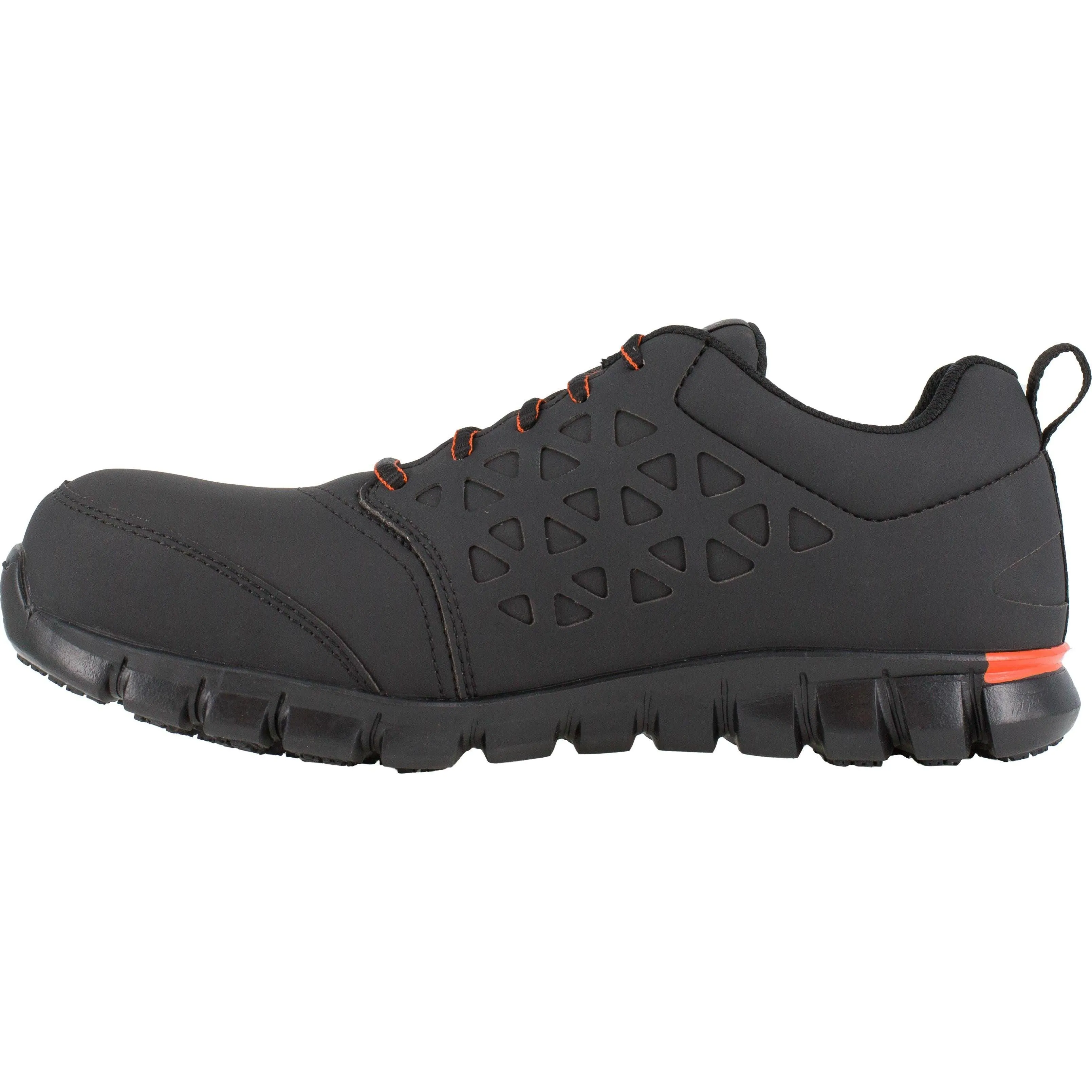 Reebok Men's Sublite Cushion Comp Toe Athletic Work Shoe- Black- RB4050