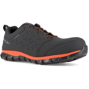 Reebok Men's Sublite Cushion Comp Toe Athletic Work Shoe- Black- RB4050
