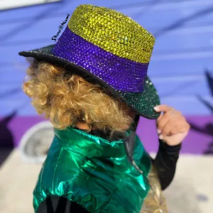 RHINESTONE MARDI GRAS COWBOY HAT