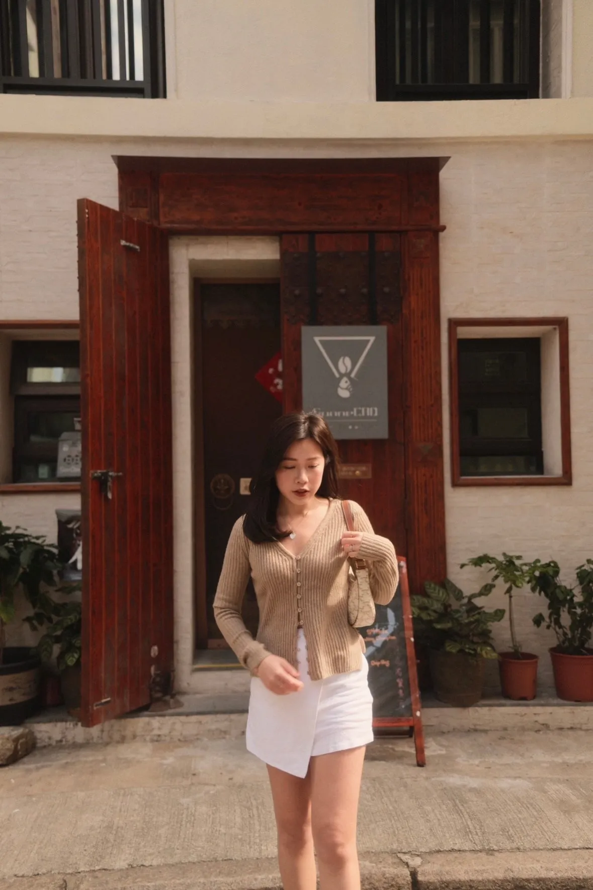 Ribbed Skimming Cardigan