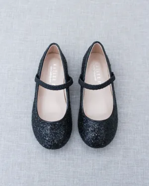 Rock Glitter Mary Jane Ballet Flats