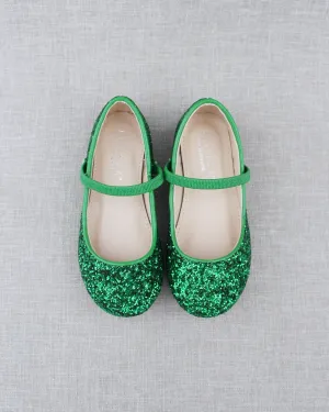Rock Glitter Mary Jane Ballet Flats