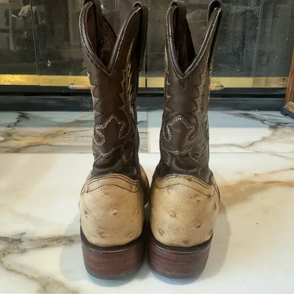 Rockem Little Ranch Ostrich Kids cowboy boots