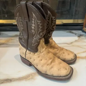 Rockem Little Ranch Ostrich Kids cowboy boots