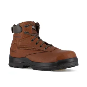Rockport Women's More Energy 6" Plain Toe WP Work Boot - Tan - RK668