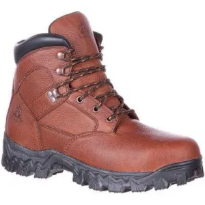 Rocky Men's Alpha Force 6" Steel Toe WP Puncture Resist Work Boot -Brown- RKK0190