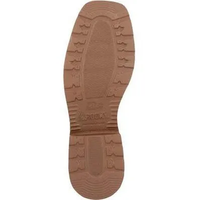 Rocky Men's Monocrepe 12" Square Toe Western Boot -Cognac- RKW0433