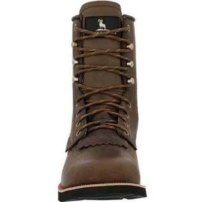 Rocky Men's Monocrepe 8" Steel Toe WP Western Boot -Chocolate- RKW0437