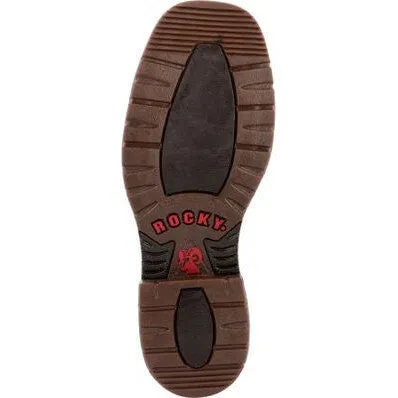 Rocky Men's Original Ride 11" Comp Toe WP Western Work Boot -Brown- RKW0391