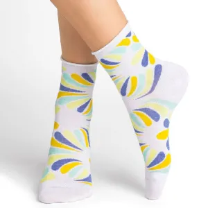 Roll Top Flower Power Socks for Her
