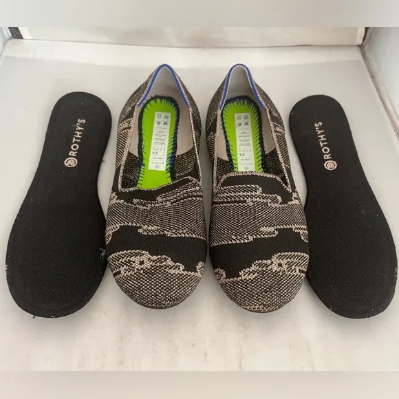 Rothy’s kids retired print loafer ballet flat