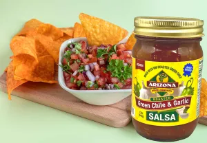 Salsa - Green Chili & Garlic - Medium Heat 12oz