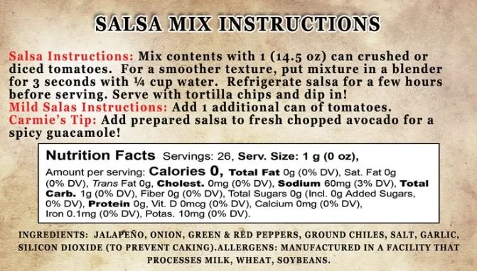 Salsa mix - Wild West
