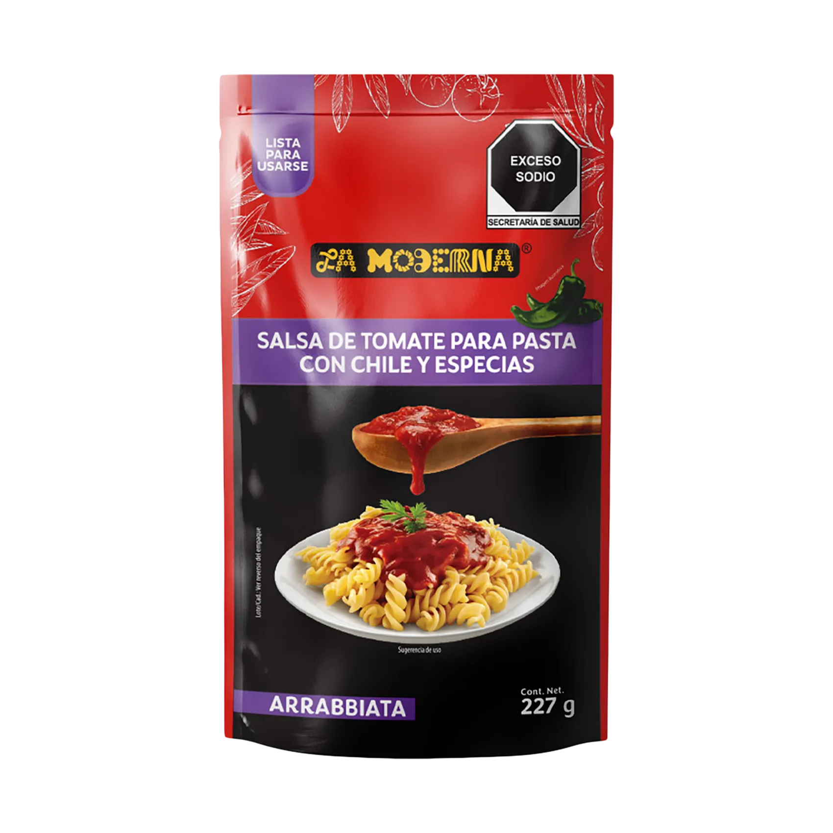 Salsa para Pasta La Moderna Arrabiata 227g