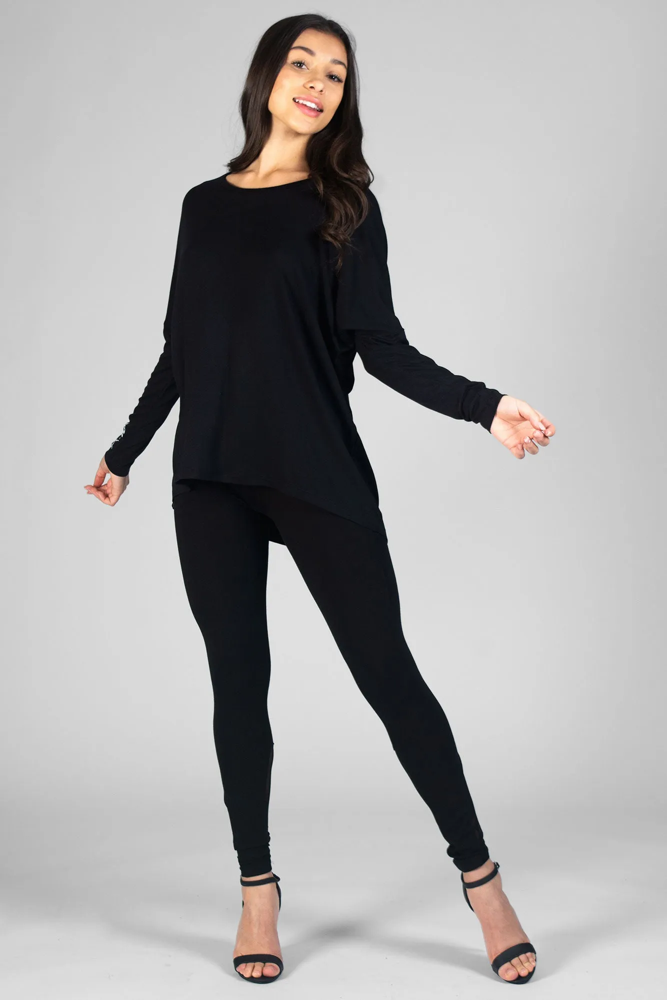 Script Long Sleeve Top