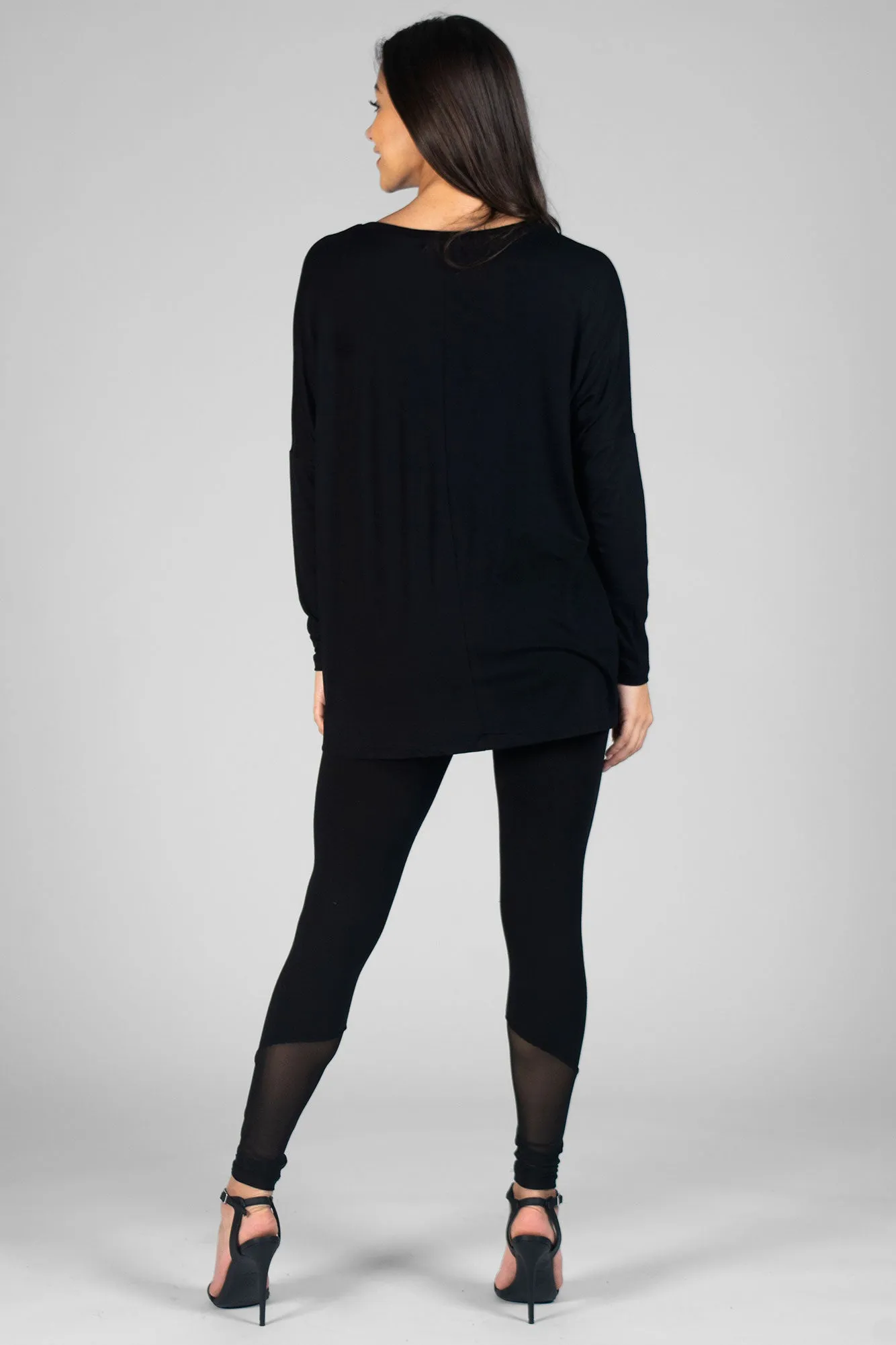 Script Long Sleeve Top