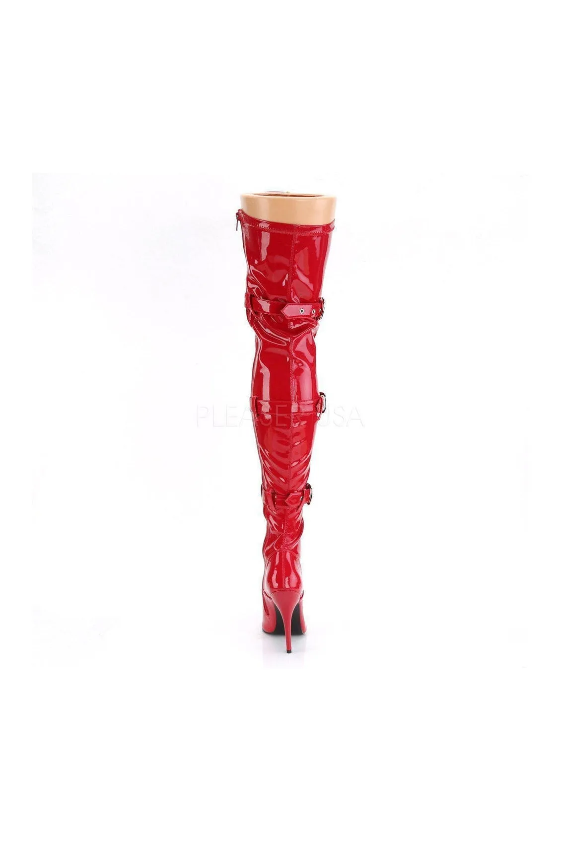 SEDUCE-3028 Thigh Boot | Red Patent
