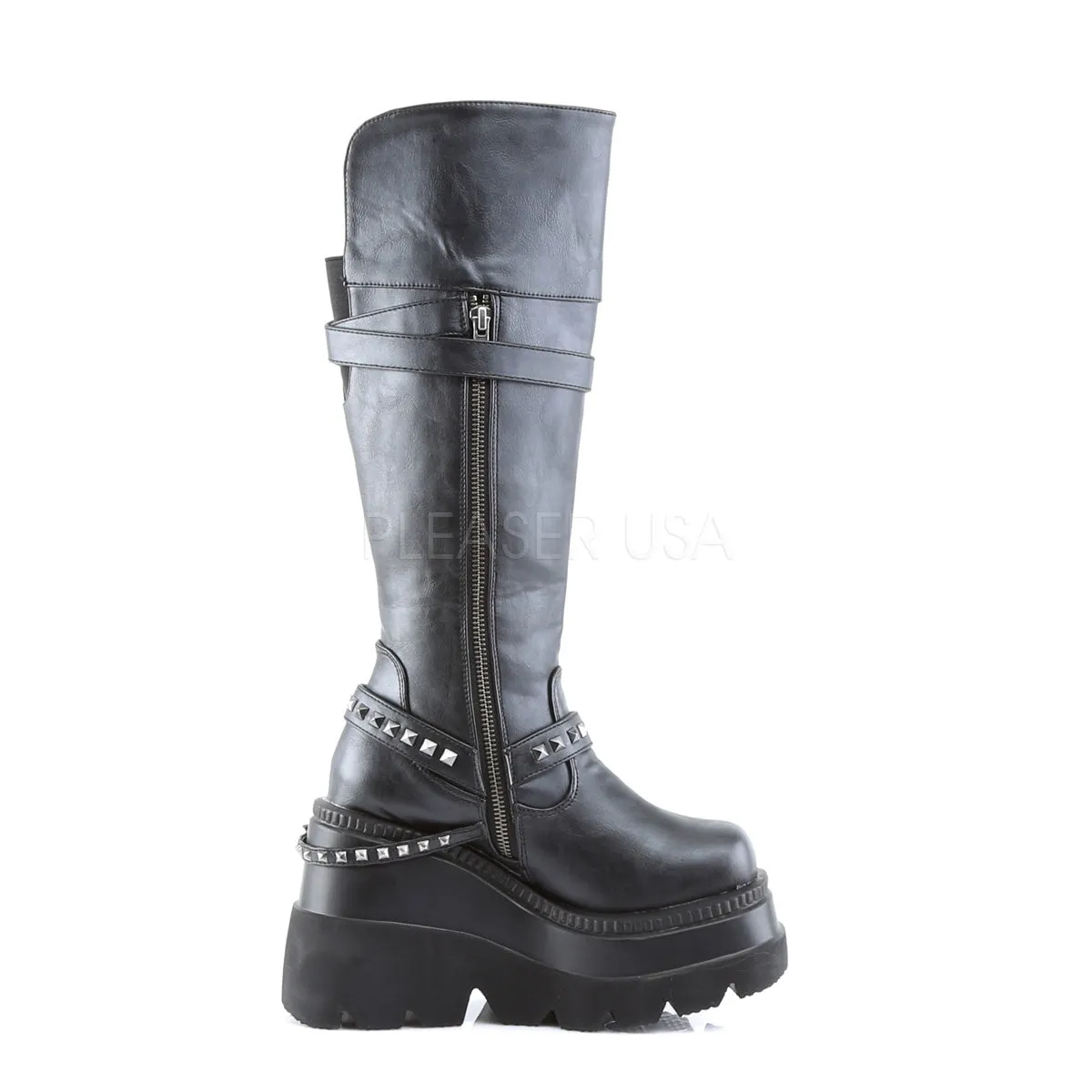 SHAKER-101  Black Vegan Leather