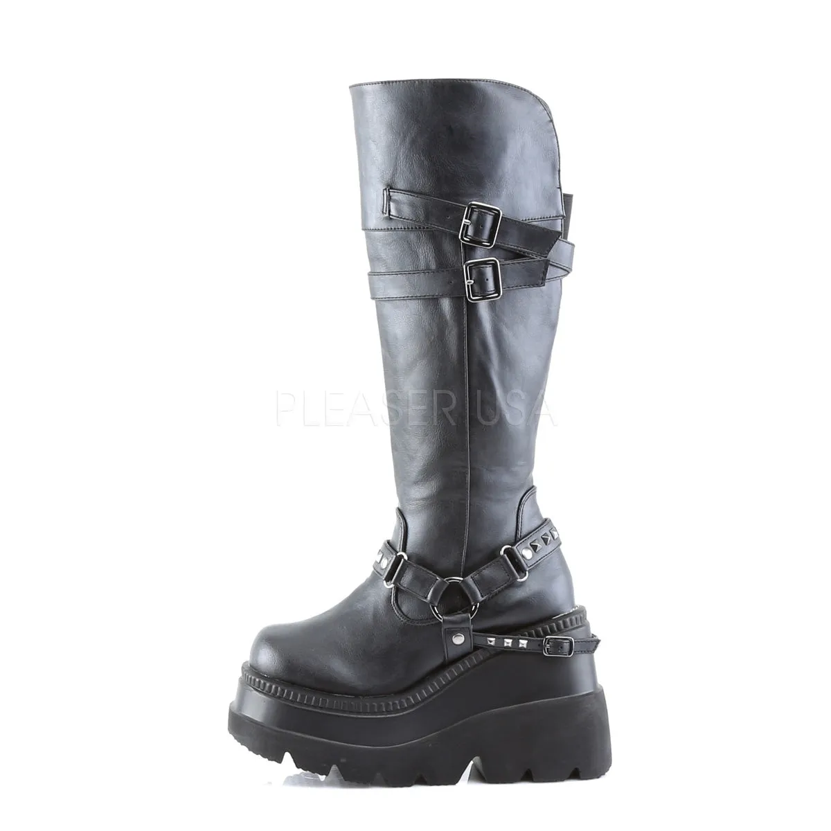 SHAKER-101  Black Vegan Leather
