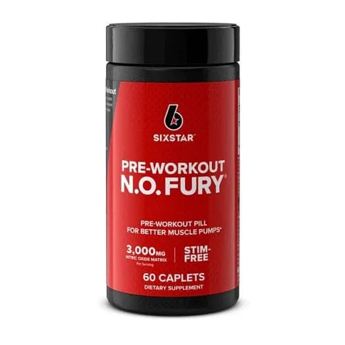 SIXSTAR N.O FURY - NITRIX OXIDE 60 CAPSULES