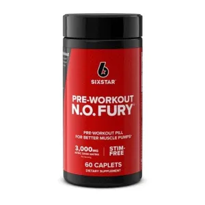 SIXSTAR N.O FURY - NITRIX OXIDE 60 CAPSULES