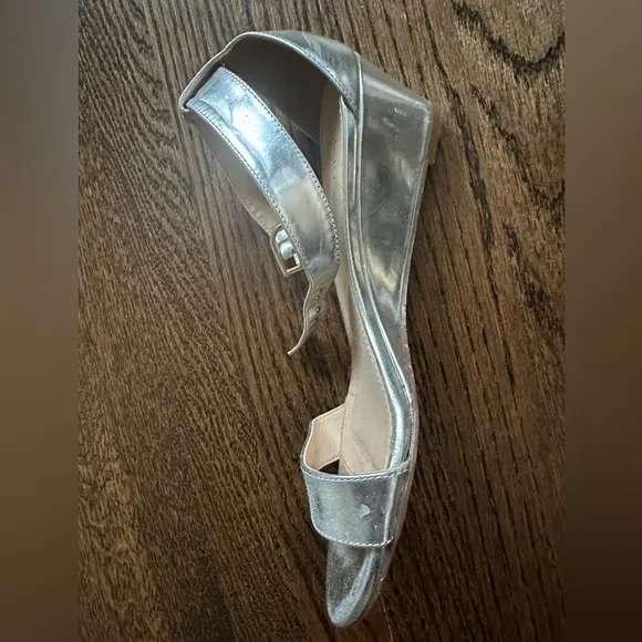 Size 7 Silver JCrew Wedges 💫