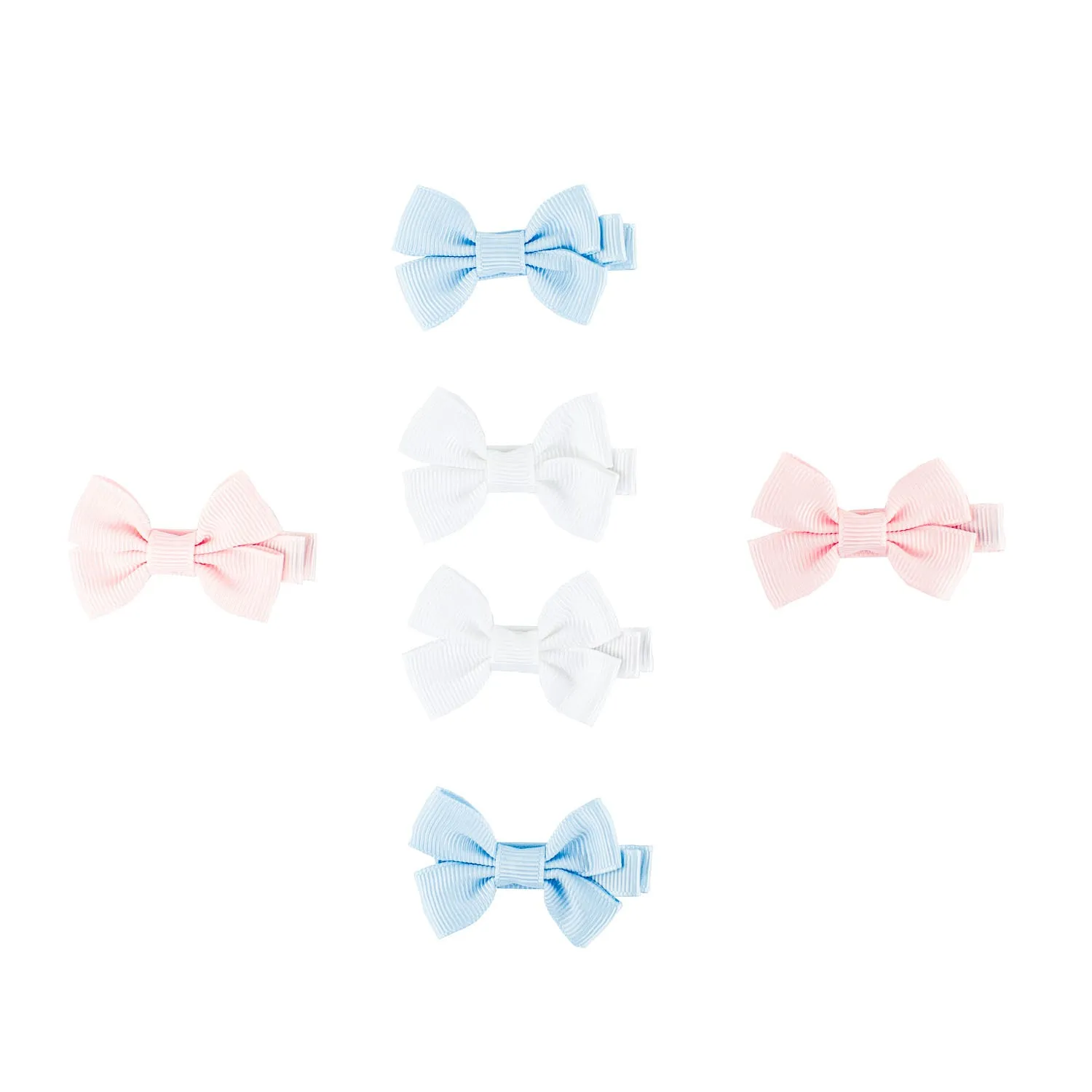 Small Bow Clip Set of 6