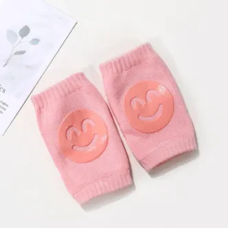 Smiling face non-slip baby crawling knee pads
