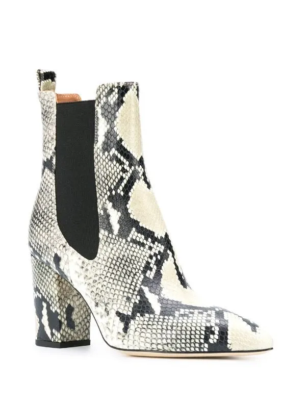 Snakeskin Bootie - Natural