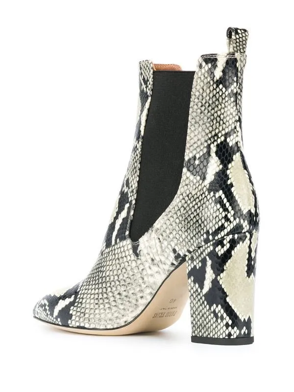 Snakeskin Bootie - Natural
