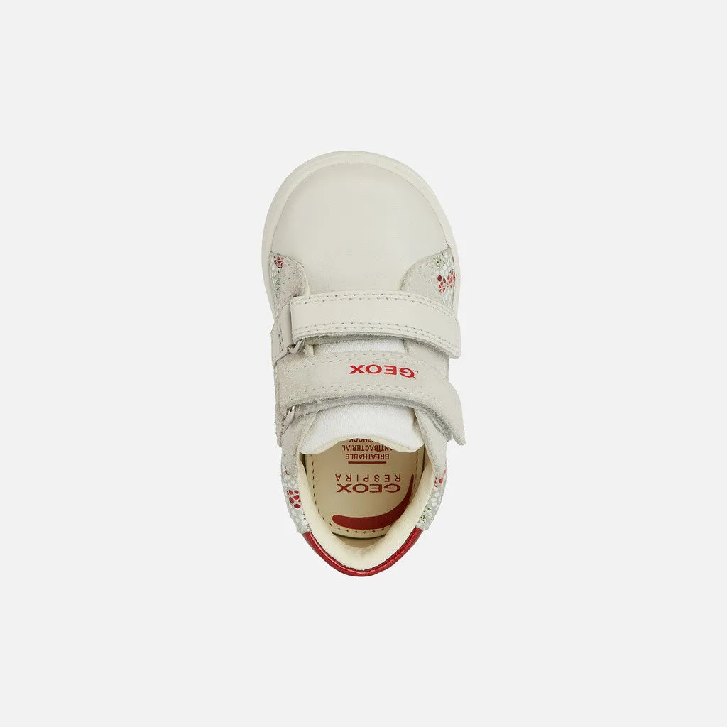 Souliers Biglia Bébé Fille - Blanc/Rouge - 18 à 23
