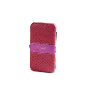 Stainless Steel Nail Tools Pink Leather