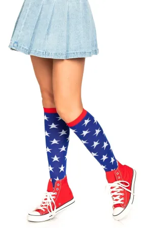 Star Knee High Socks