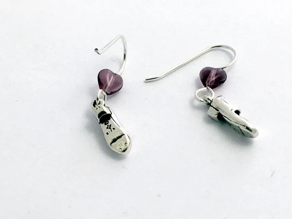 Sterling Silver tap shoe dangle earrings- shoes, dance, dancing, dancer, jazz